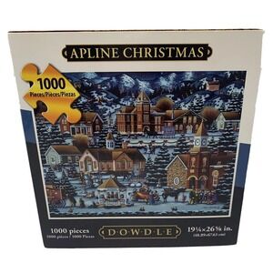 Jigsaw Puzzle Alpine Christmas 1000 Piece Dowdle New In Box
